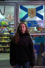 Mockneck Black Hoodie